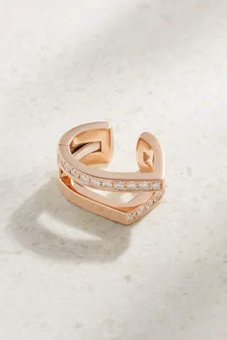 Repossi - Antifer 18-karat Rose Gold Diamond Ear Cuff - One size