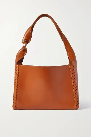 Chloé - Mate Medium Whipstitched Leather Tote - Brown