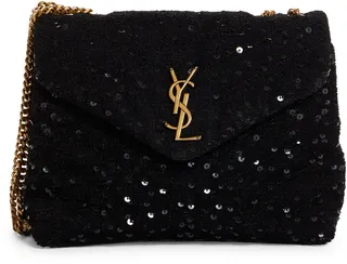 Small Loulou Quilted Sequin Shoulder Bag