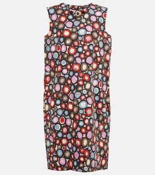 Micio printed cotton minidress