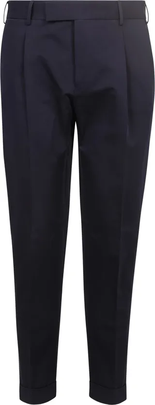 Cropped Tapered-leg Trousers