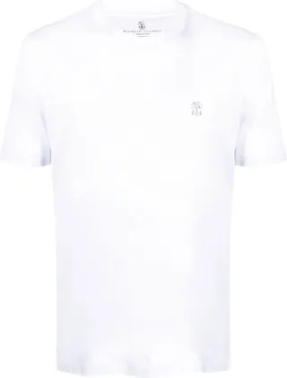 embroidered-logo cotton T-shirt