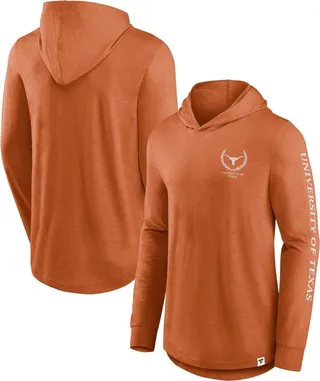 Men's Fanatics Branded Texas Orange Texas Longhorns Photo Finish Hoodie Long Sleeve T-shirt