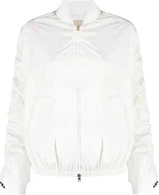 Gathered-Detail Bomber Jacket