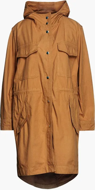 Hannah cotton-gabardine hooded parka