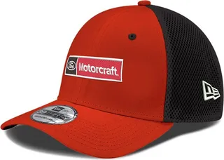 Men's New Era Red Harrison Burton Motorcraft Neo 39THIRTY Flex Hat