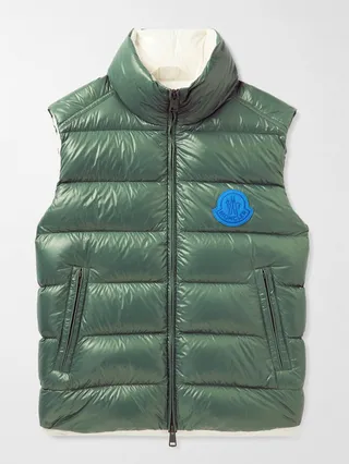 Parke Logo-Appliquéd Quilted Shell Down Gilet