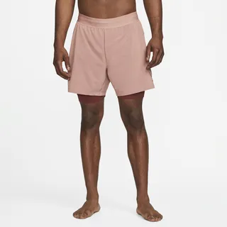 Men's Nike Yoga 2-in-1 Shorts in Pink