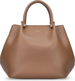 Leather tote bag