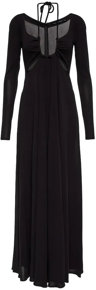 Cutout jersey maxi dress