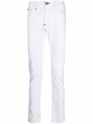 Logo-Plaque Skinny Jeans