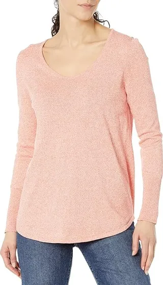 NIC+ZOE Vital V-Neck Sweater (Bellini) Women's Clothing