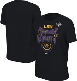 Women's Nike Black Lsu Tigers 2023 Ncaa Women's Basketball National Champions Locker Room T-shirt