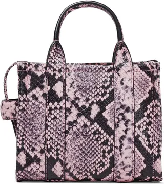 The Micro snake-embossed tote bag