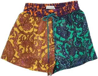 Tiggy Patchwork Drawstring Shorts
