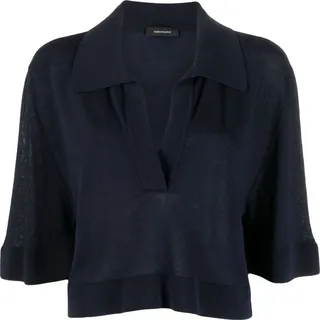 Half-Sleeve Knitted Polo Shirt