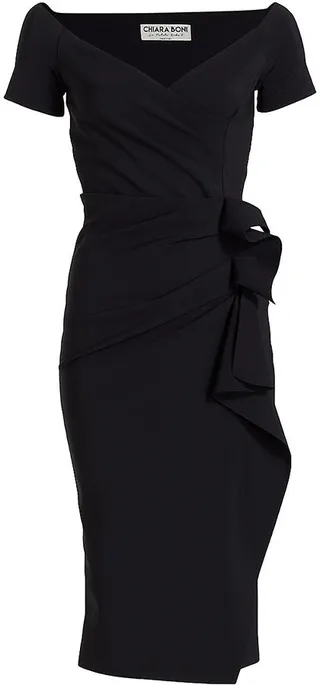 Silveria Draped Off-The-Shoulder Dress