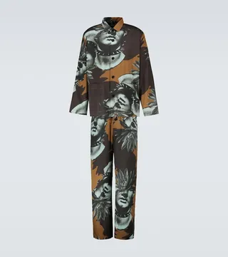 Printed pajama set