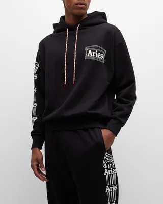 Men's Column Logo Hoodie