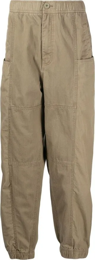Straight-Leg Elasticated Trousers