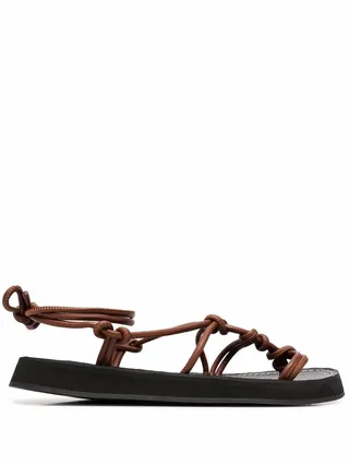 Lace-Up Thong Sandals