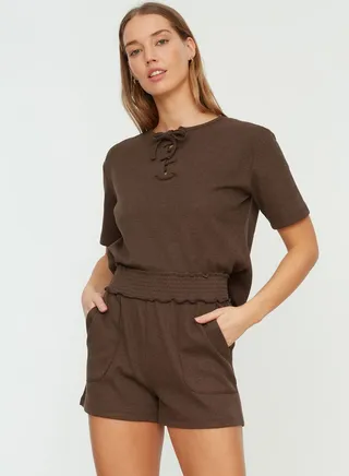 Pocket Detail Mini Shorts