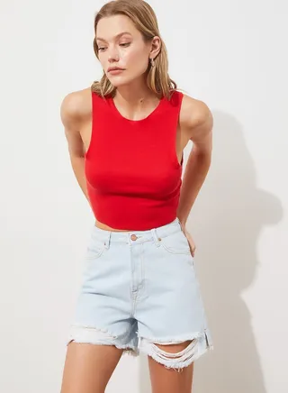 High Waist Mini Shorts