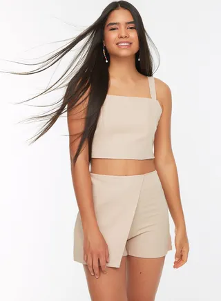 High Waist Skirt Shorts