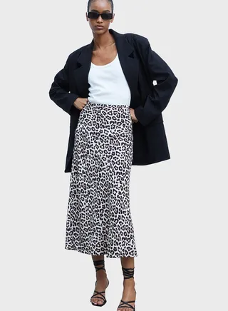 Printed High Waist Skirt