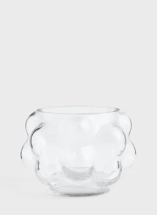 Bubbly Glass Tealight Holder