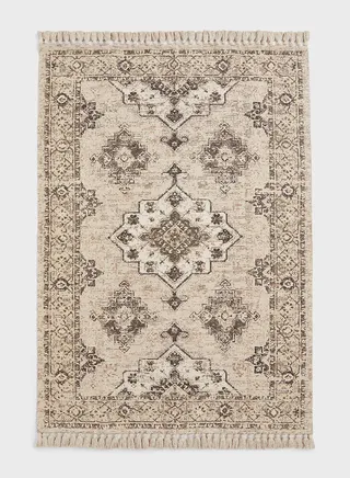 Fringed Patterned Rug-140X200
