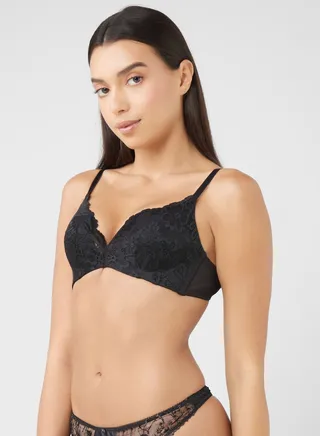 Plunge Neck Bra