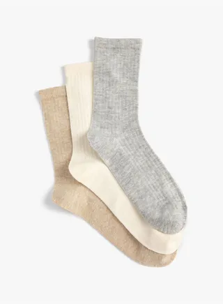 Basic 3-Pack Socket Socks Set Multicolor