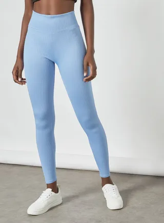 Seamless Leggings Blue