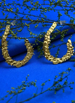 Gold Plated Designer Geometric Studs