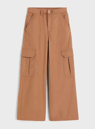 Kids Essential Wide Cargo Trousers