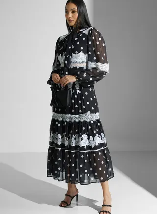 Lace Embroidered Dress