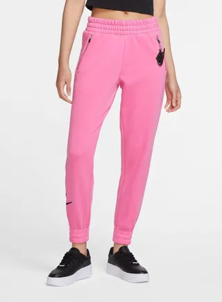 7/8 Fleece Sweatpants Pinksicle/Black