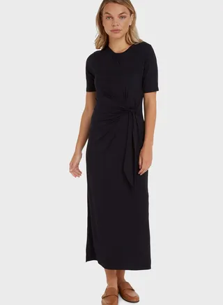 Tie Detail Knitted Dress