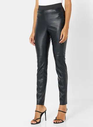 PU Coated Slim Fit Leggings