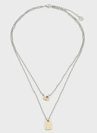 Two Tone Stainless Steel Necklace
