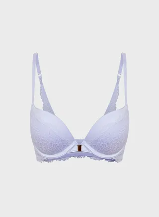 Lace Detail Balconette Bra