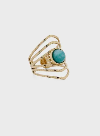 Sukai Layered Blue Stone Ring