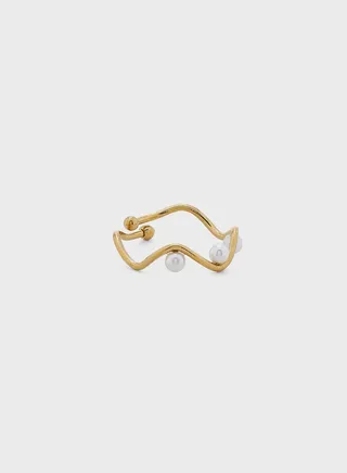 Mette Pearl Zigzag Ring