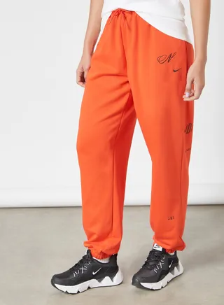 NSW Oversized Fleece Joggers Red