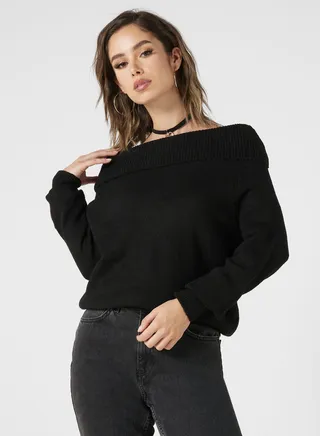 Off Shoulder Sweater