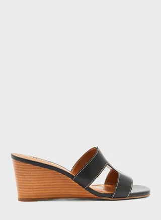 Mid Heel Wedge Sandals