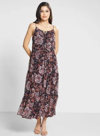 Printed Flare Dress
