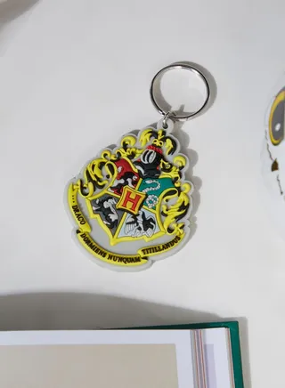 Harry Potter Hogwarts Crest Rubber Keyring