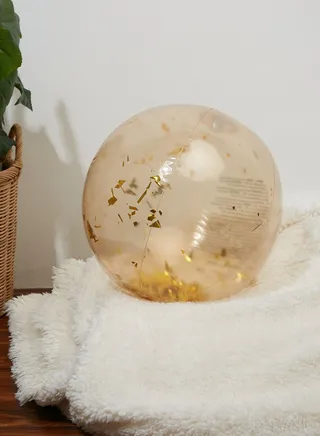 Disco Gold Inflatable Beach Ball